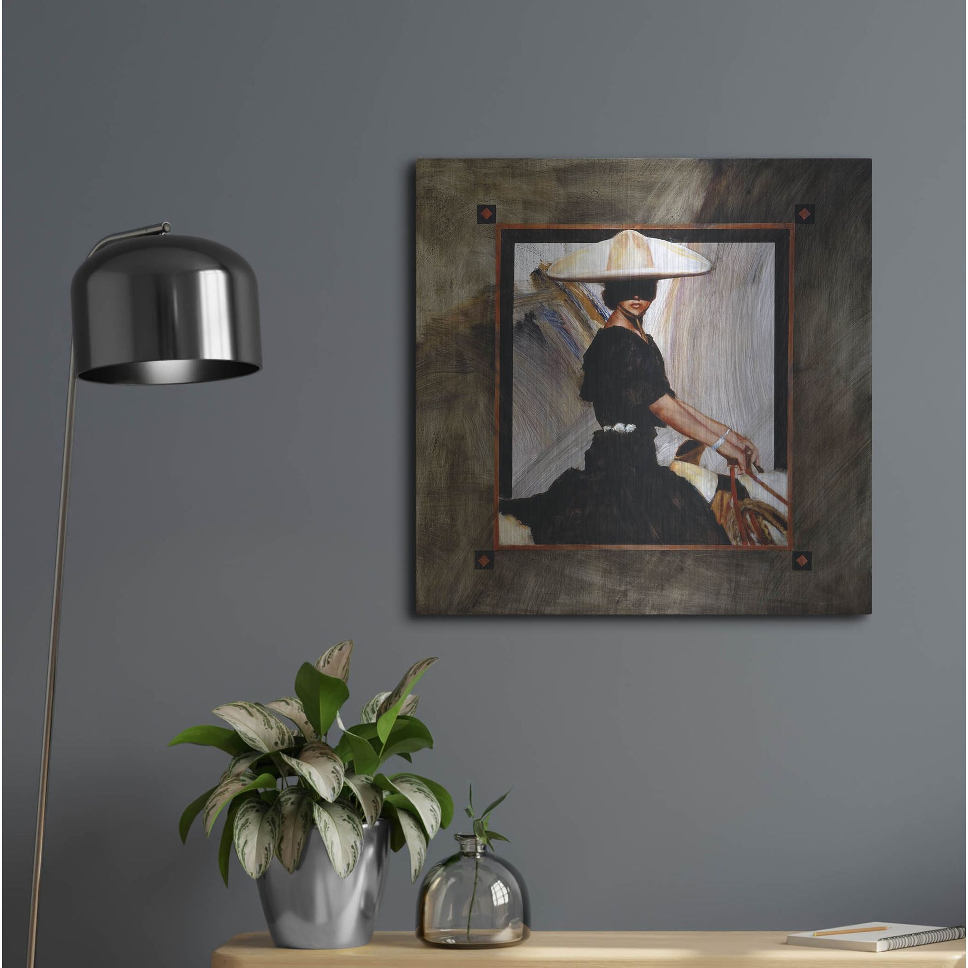 Luxe Metal Art 'Prominaire' by J. E. Knauf, Metal Wall Art,24x24