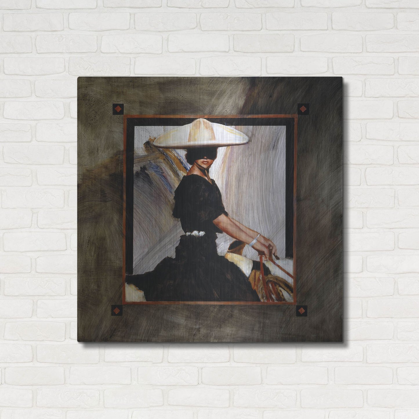 Luxe Metal Art 'Prominaire' by J. E. Knauf, Metal Wall Art,36x36