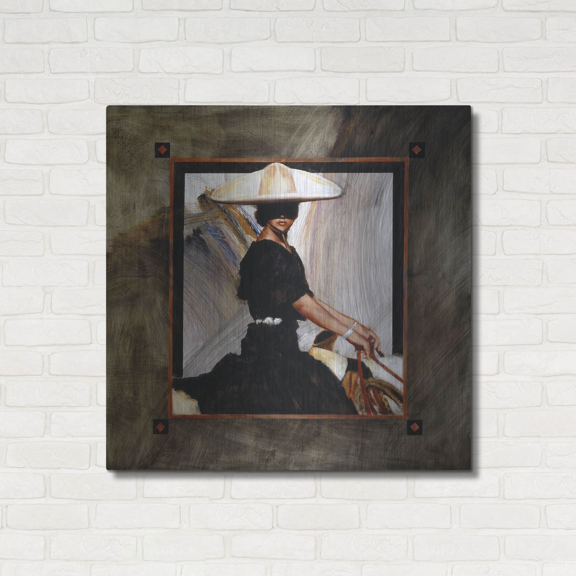 Luxe Metal Art 'Prominaire' by J. E. Knauf, Metal Wall Art,36x36