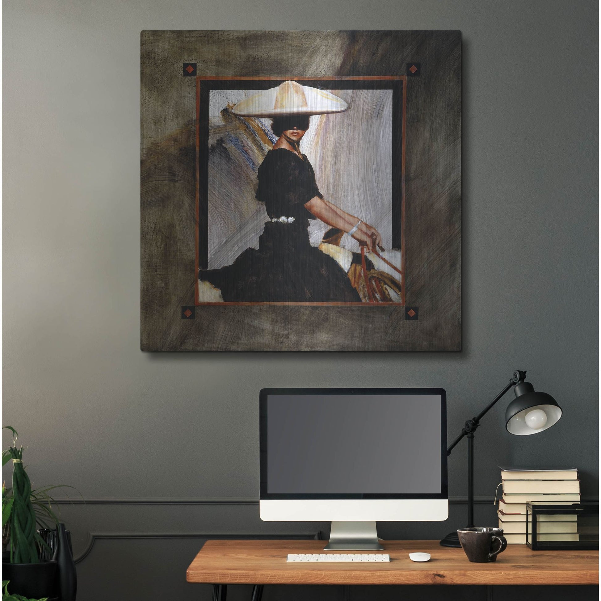Luxe Metal Art 'Prominaire' by J. E. Knauf, Metal Wall Art,36x36