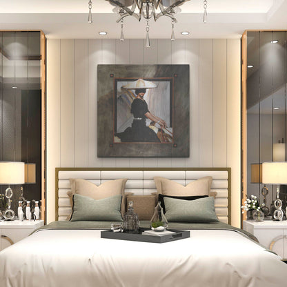Luxe Metal Art 'Prominaire' by J. E. Knauf, Metal Wall Art,36x36