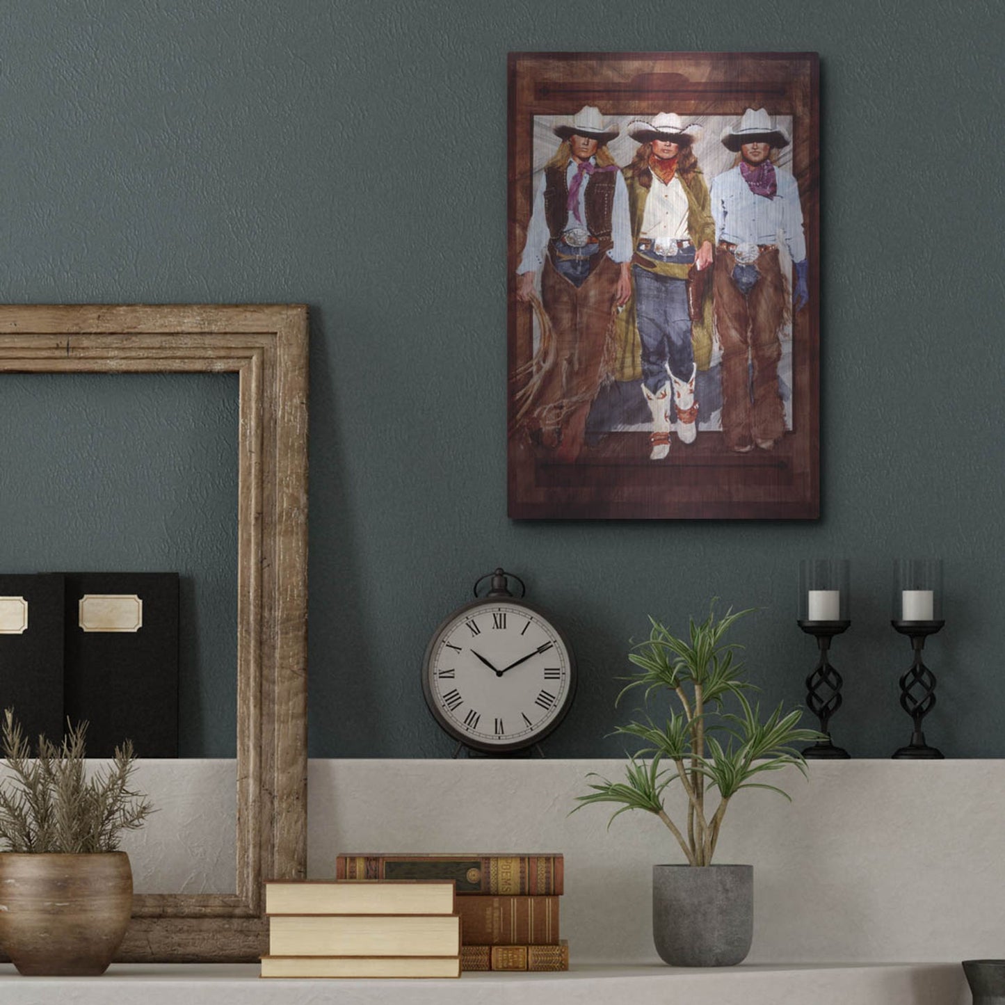 Luxe Metal Art 'Rumble' by J. E. Knauf, Metal Wall Art,12x16