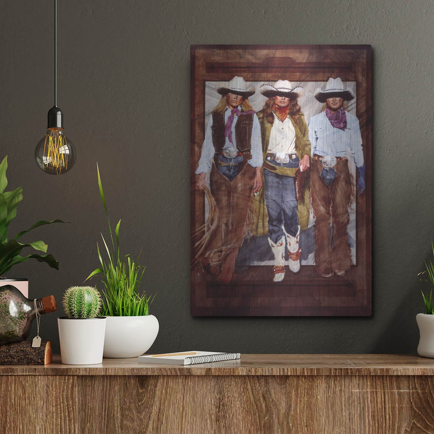 Luxe Metal Art 'Rumble' by J. E. Knauf, Metal Wall Art,12x16