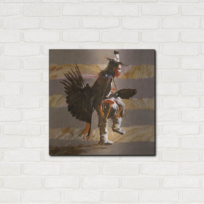 Luxe Metal Art 'Steppin Up II' by J. E. Knauf, Metal Wall Art,24x24