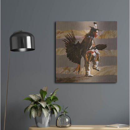 Luxe Metal Art 'Steppin Up II' by J. E. Knauf, Metal Wall Art,24x24