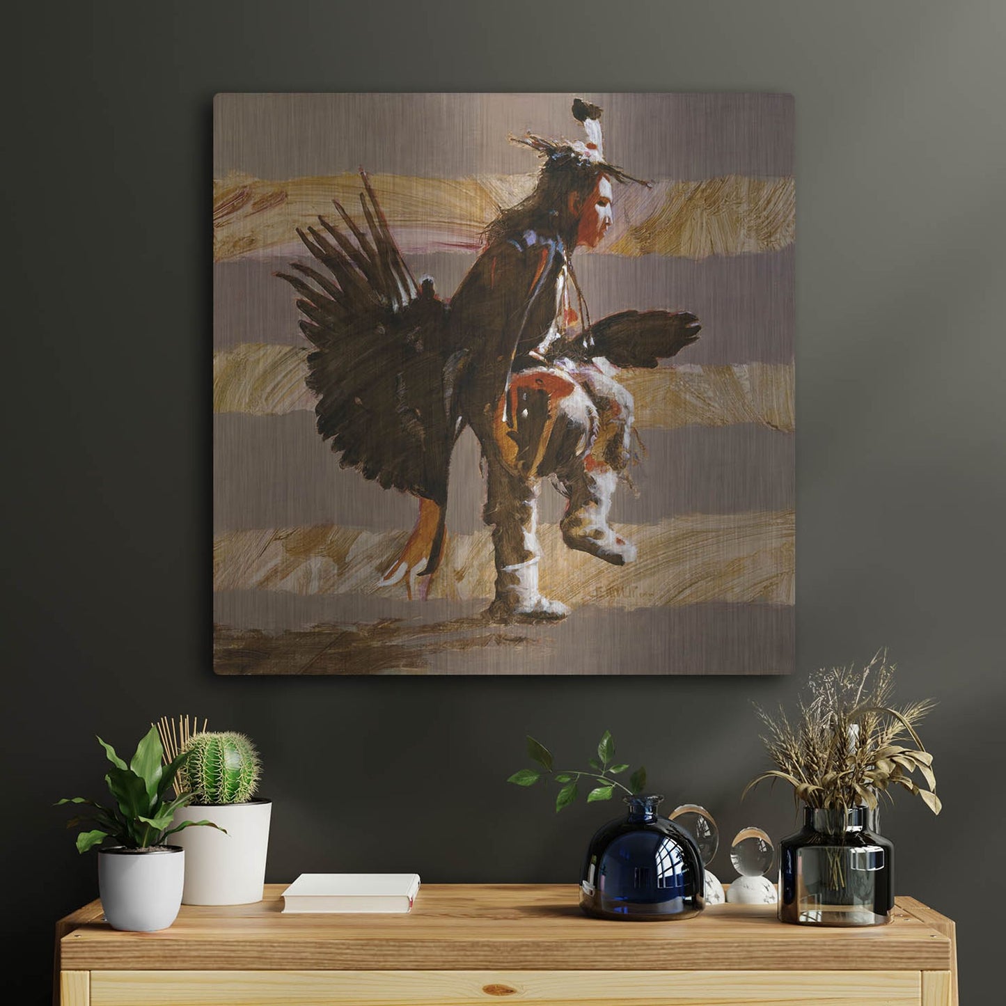Luxe Metal Art 'Steppin Up II' by J. E. Knauf, Metal Wall Art,24x24