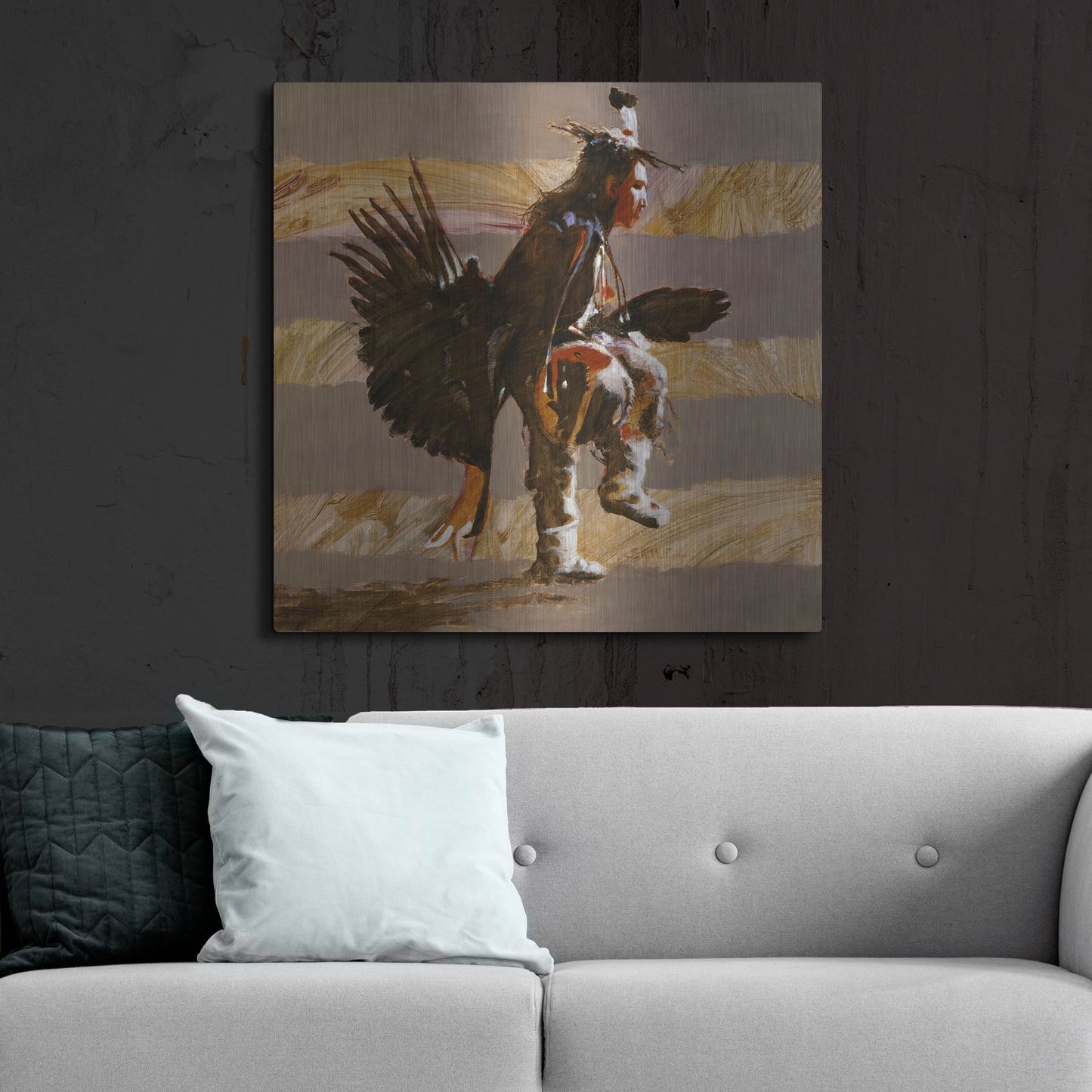 Luxe Metal Art 'Steppin Up II' by J. E. Knauf, Metal Wall Art,36x36
