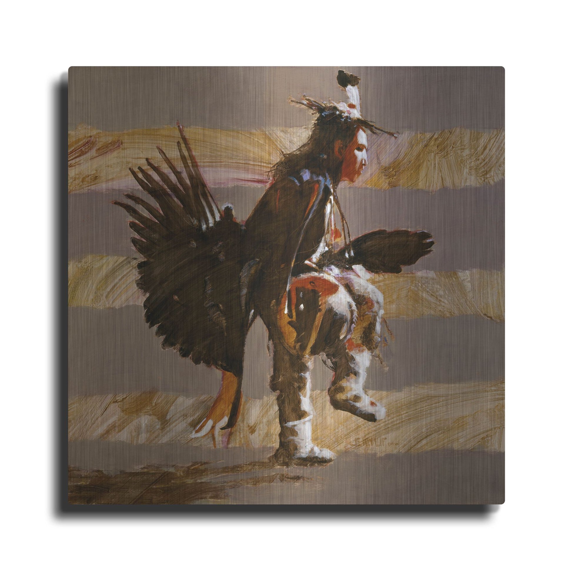 Luxe Metal Art 'Steppin Up II' by J. E. Knauf, Metal Wall Art