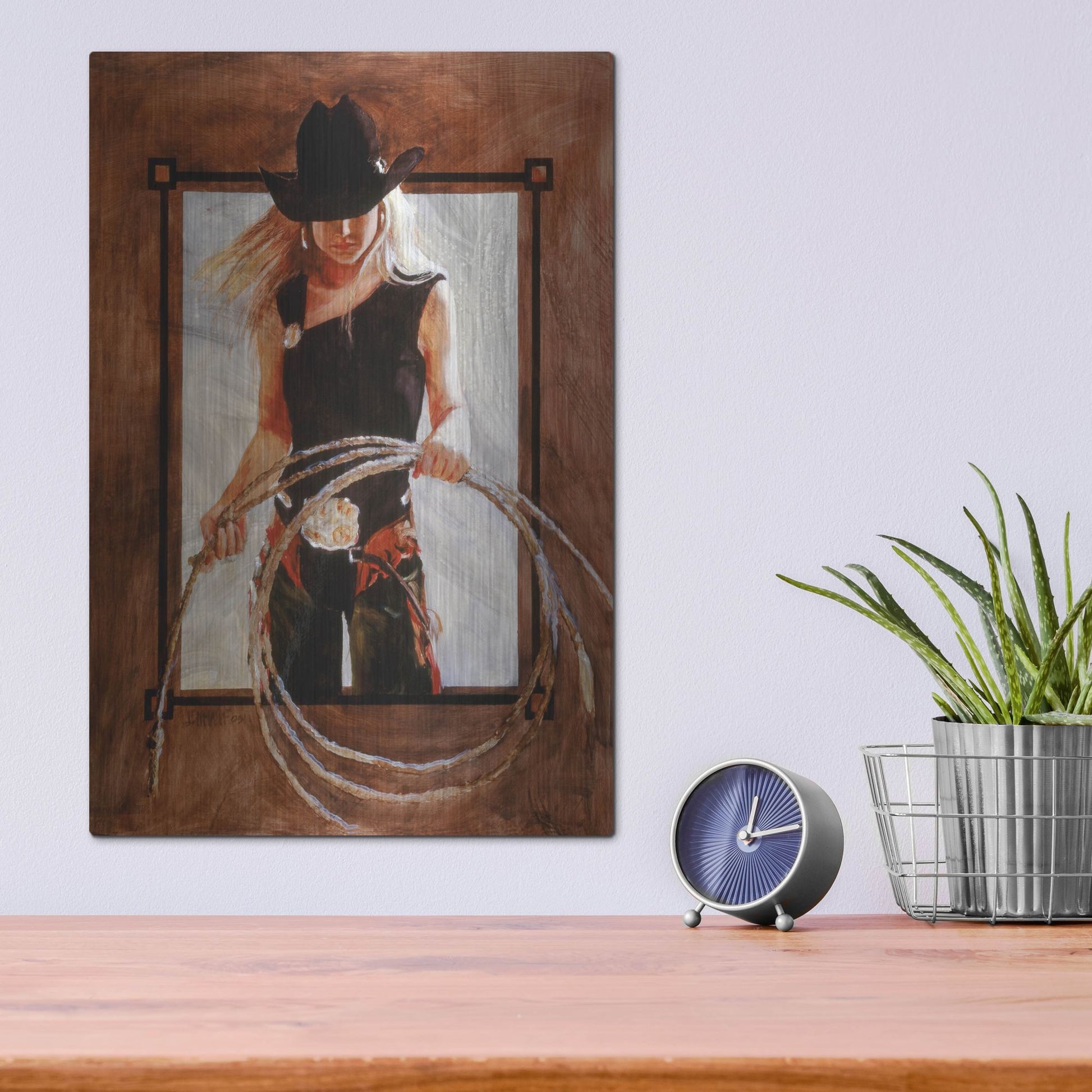 Luxe Metal Art 'Tools Of The Trade' by J. E. Knauf, Metal Wall Art,12x16