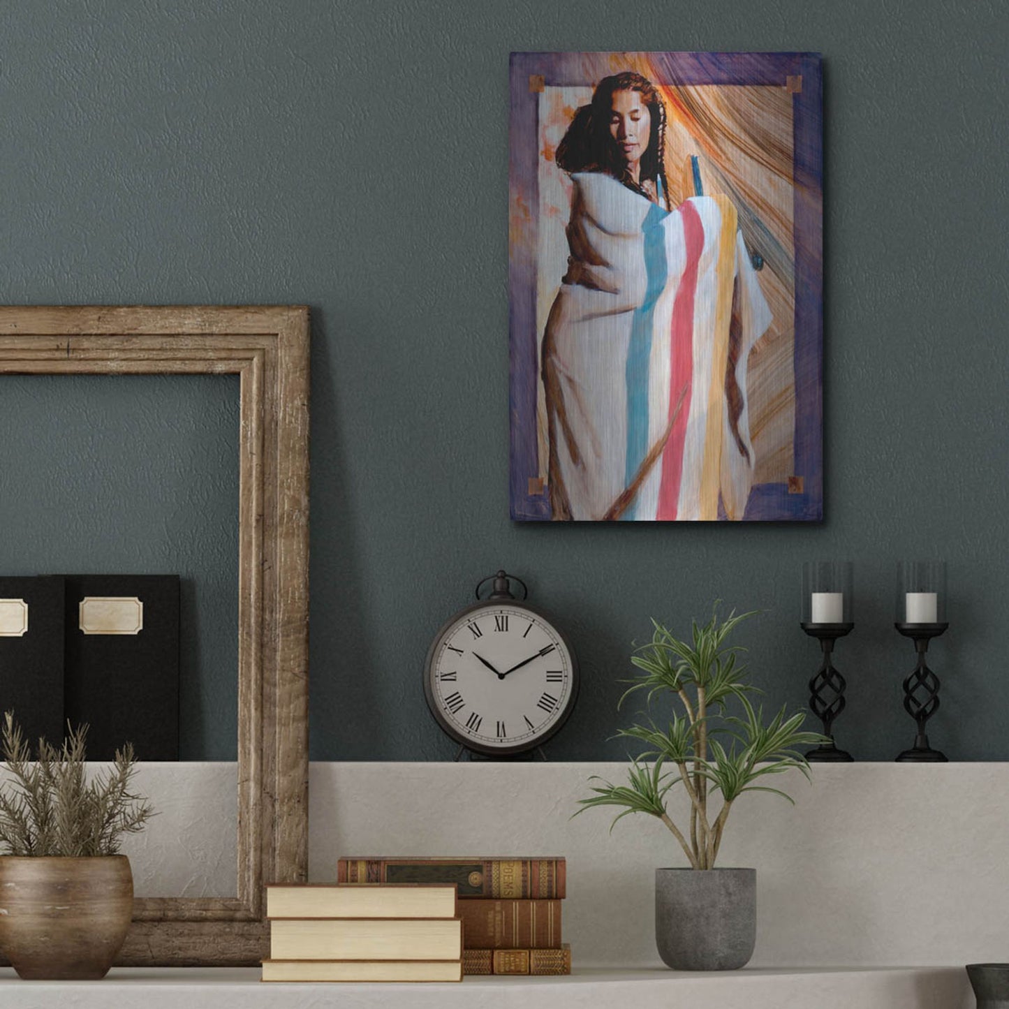 Luxe Metal Art 'Turnaround' by J. E. Knauf, Metal Wall Art,12x16