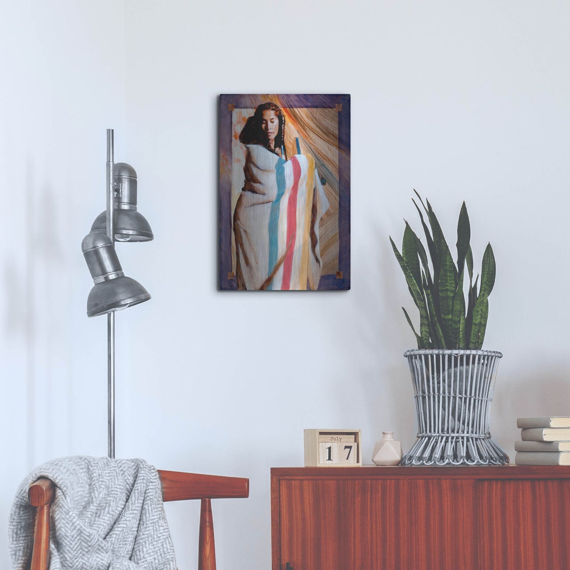 Luxe Metal Art 'Turnaround' by J. E. Knauf, Metal Wall Art,16x24