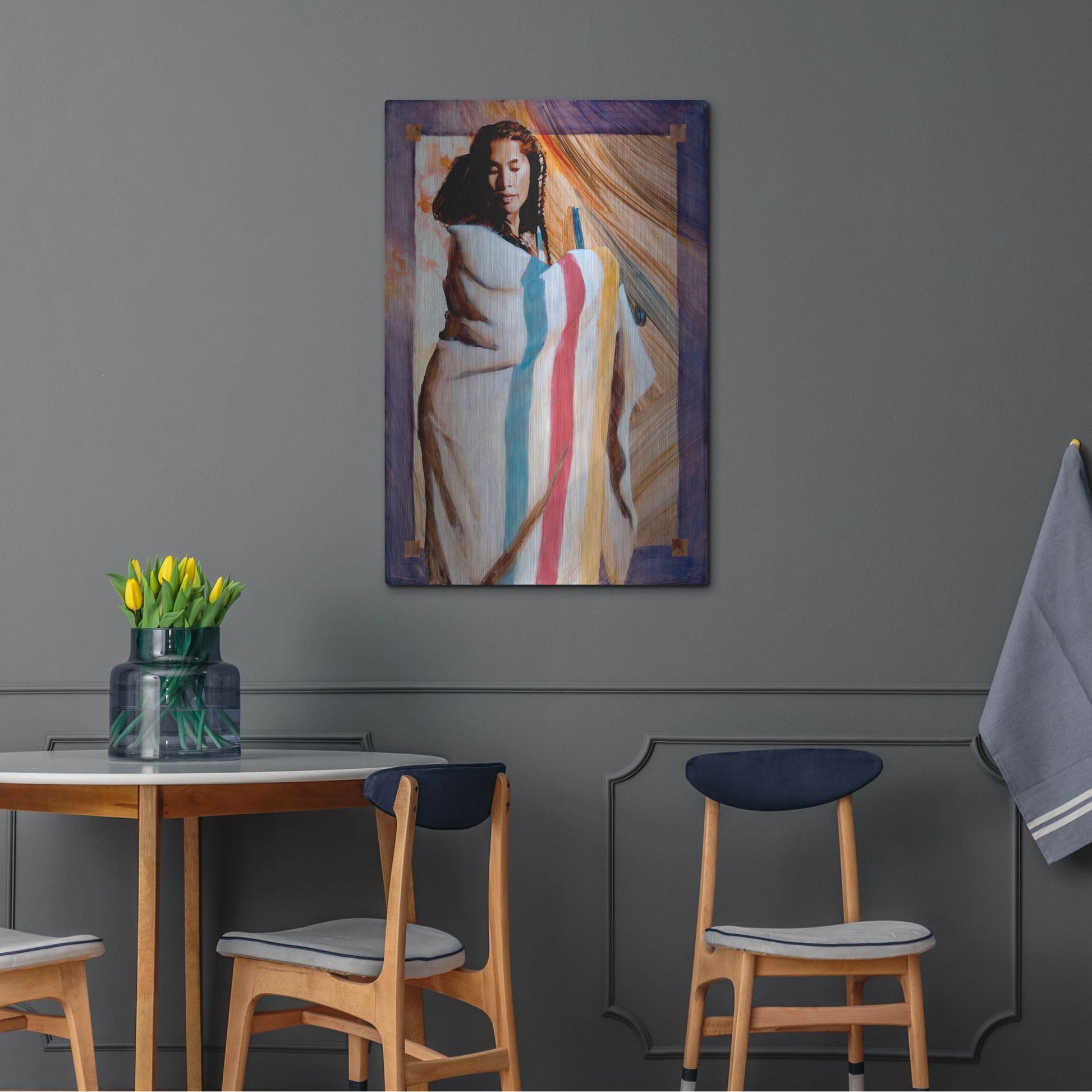 Luxe Metal Art 'Turnaround' by J. E. Knauf, Metal Wall Art,24x36