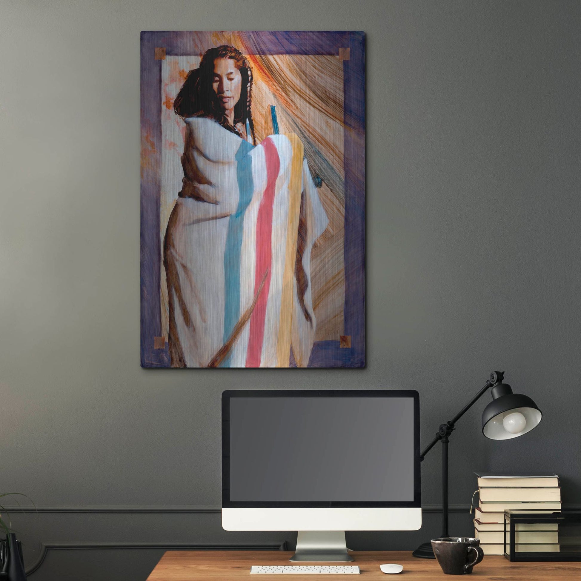 Luxe Metal Art 'Turnaround' by J. E. Knauf, Metal Wall Art,24x36