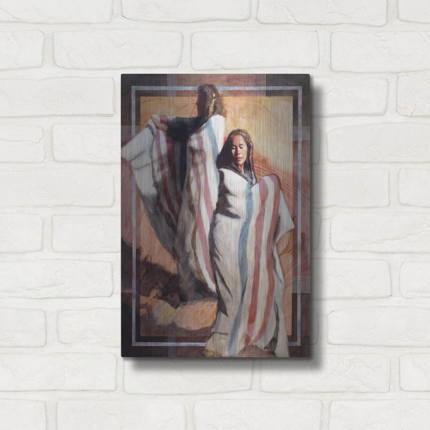 Luxe Metal Art 'Turns In Time' by J. E. Knauf, Metal Wall Art,12x16