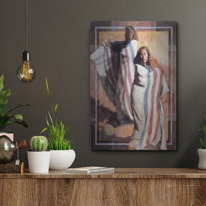 Luxe Metal Art 'Turns In Time' by J. E. Knauf, Metal Wall Art,12x16