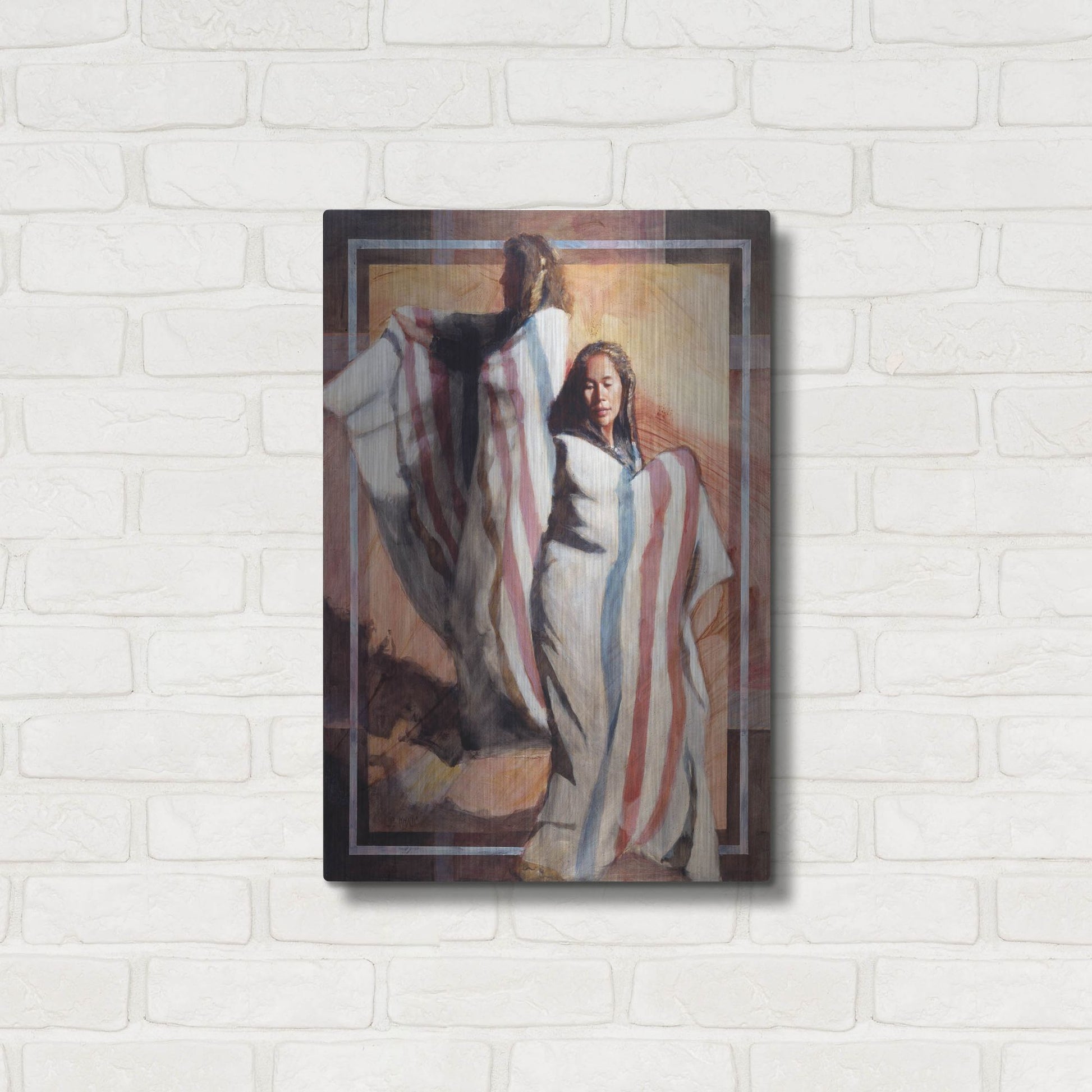 Luxe Metal Art 'Turns In Time' by J. E. Knauf, Metal Wall Art,16x24