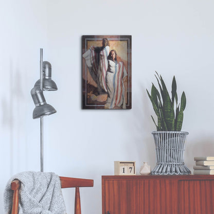 Luxe Metal Art 'Turns In Time' by J. E. Knauf, Metal Wall Art,16x24