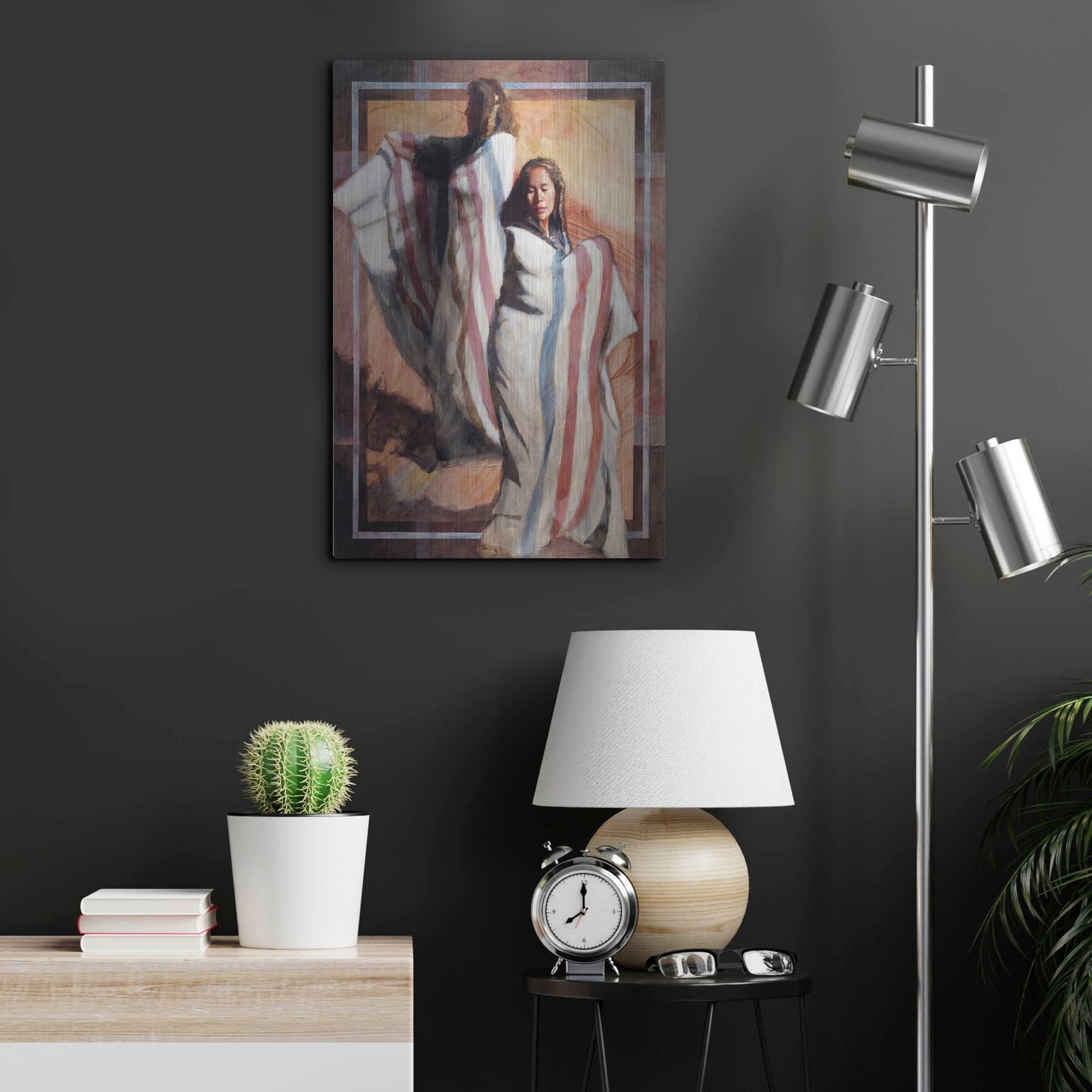 Luxe Metal Art 'Turns In Time' by J. E. Knauf, Metal Wall Art,16x24