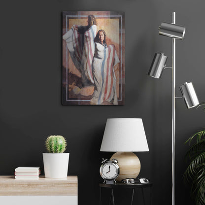 Luxe Metal Art 'Turns In Time' by J. E. Knauf, Metal Wall Art,16x24