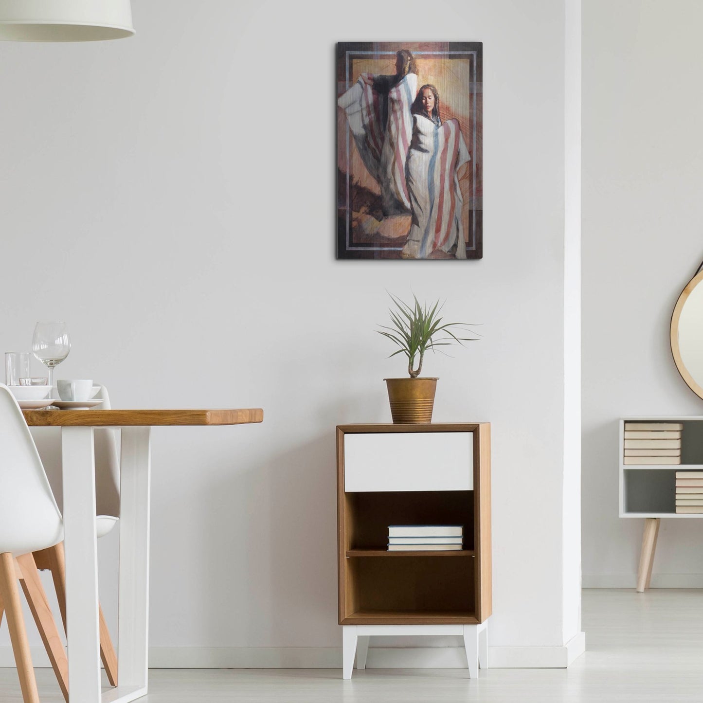 Luxe Metal Art 'Turns In Time' by J. E. Knauf, Metal Wall Art,16x24