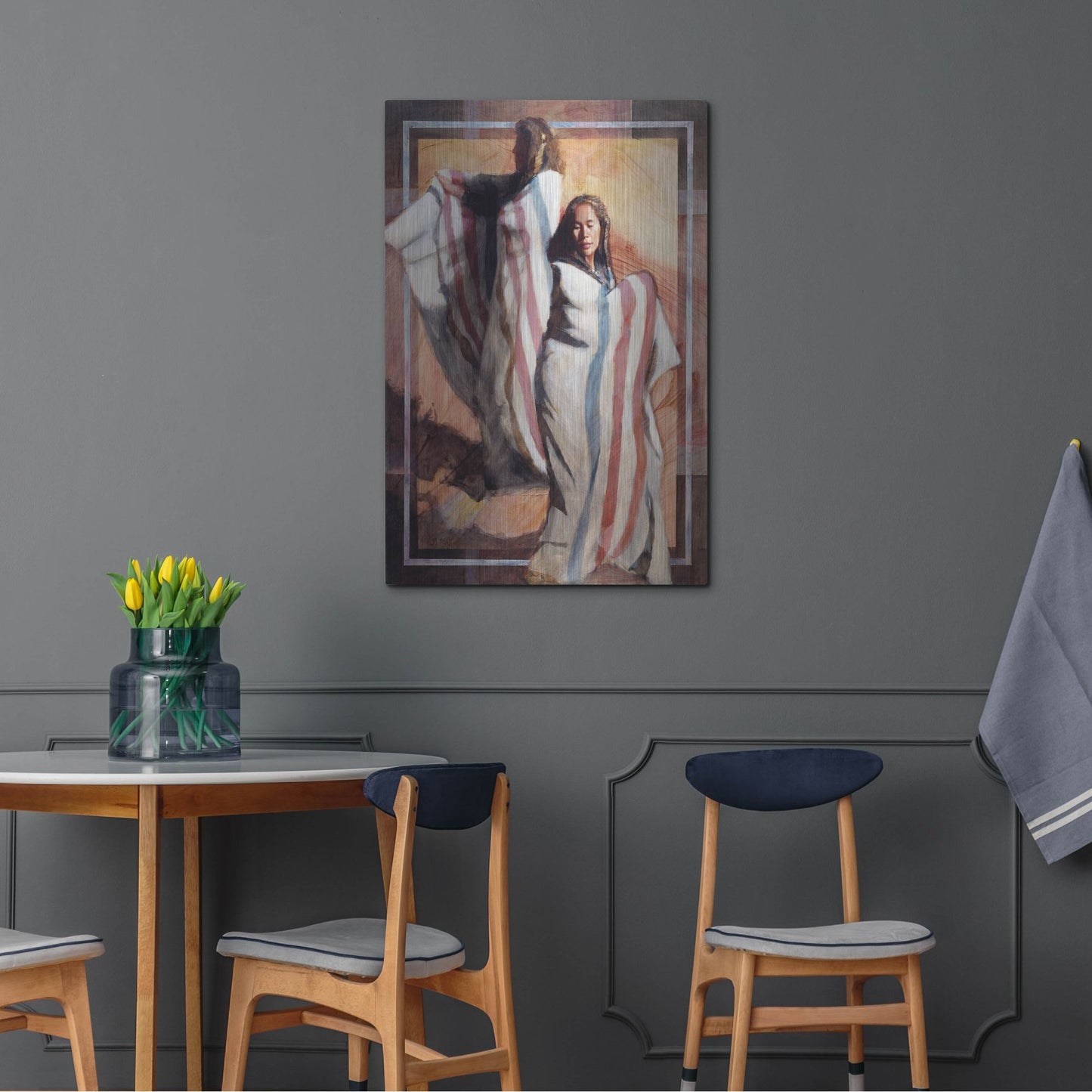 Luxe Metal Art 'Turns In Time' by J. E. Knauf, Metal Wall Art,24x36