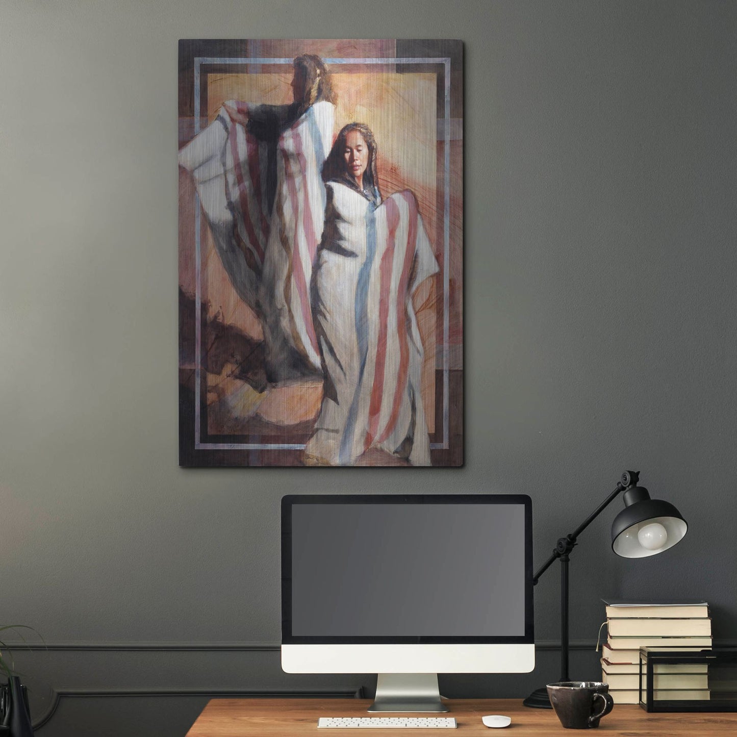 Luxe Metal Art 'Turns In Time' by J. E. Knauf, Metal Wall Art,24x36