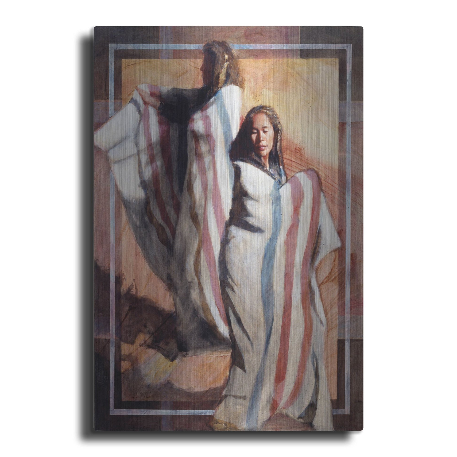 Luxe Metal Art 'Turns In Time' by J. E. Knauf, Metal Wall Art