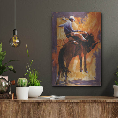 Luxe Metal Art 'Up In Front' by J. E. Knauf, Metal Wall Art,12x16