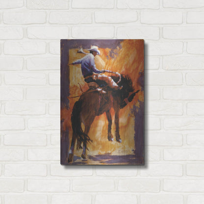Luxe Metal Art 'Up In Front' by J. E. Knauf, Metal Wall Art,16x24