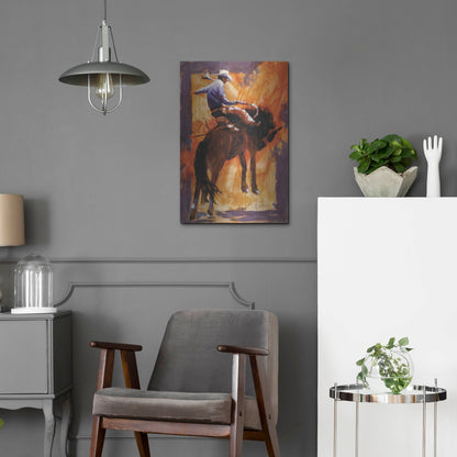 Luxe Metal Art 'Up In Front' by J. E. Knauf, Metal Wall Art,16x24