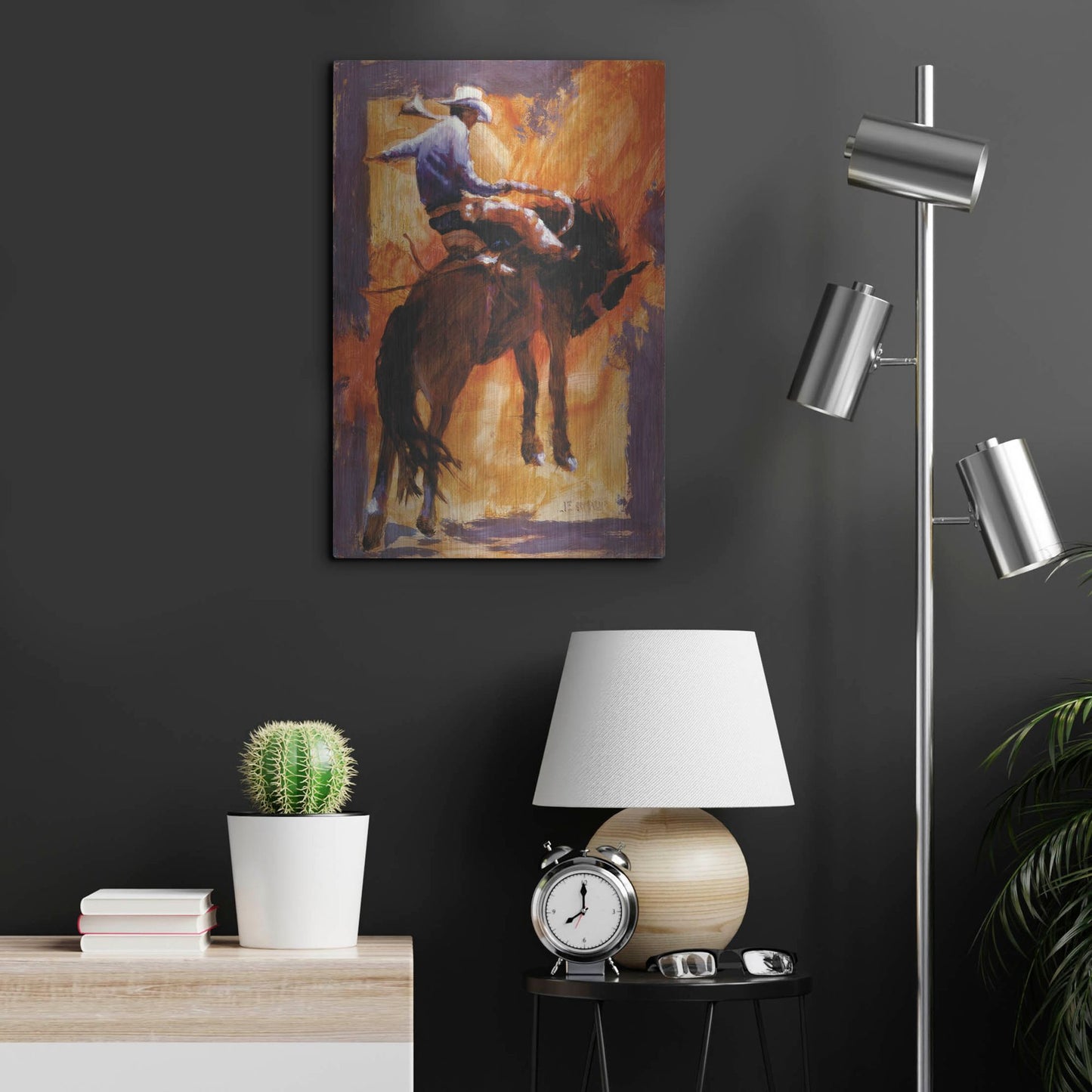 Luxe Metal Art 'Up In Front' by J. E. Knauf, Metal Wall Art,16x24