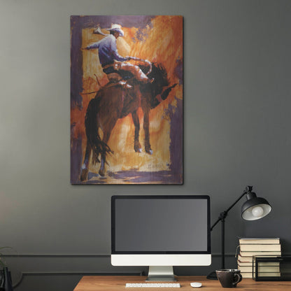 Luxe Metal Art 'Up In Front' by J. E. Knauf, Metal Wall Art,24x36