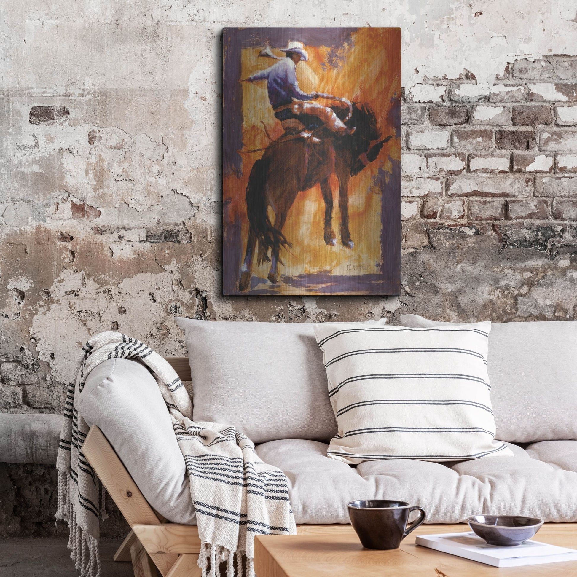 Luxe Metal Art 'Up In Front' by J. E. Knauf, Metal Wall Art,24x36