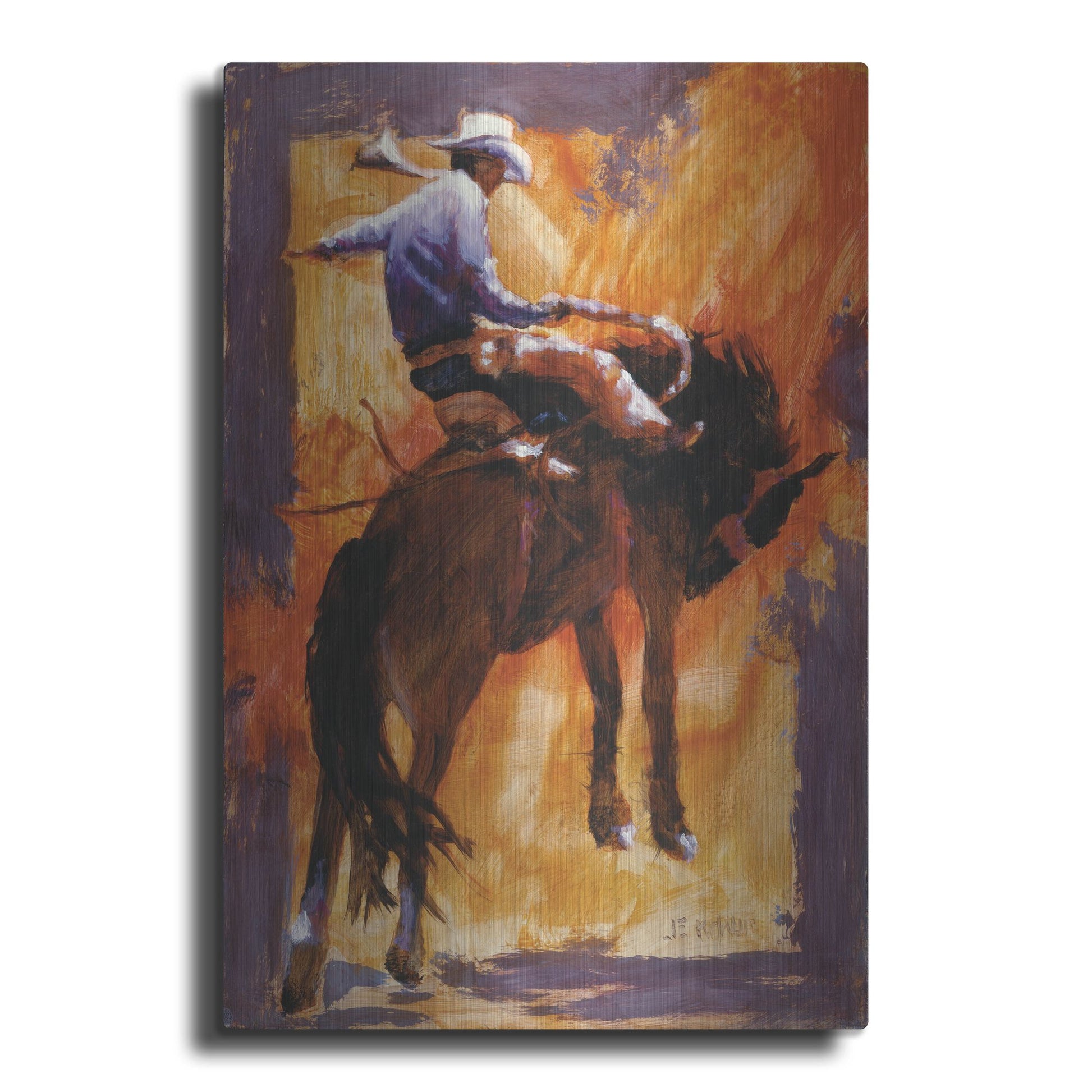 Luxe Metal Art 'Up In Front' by J. E. Knauf, Metal Wall Art