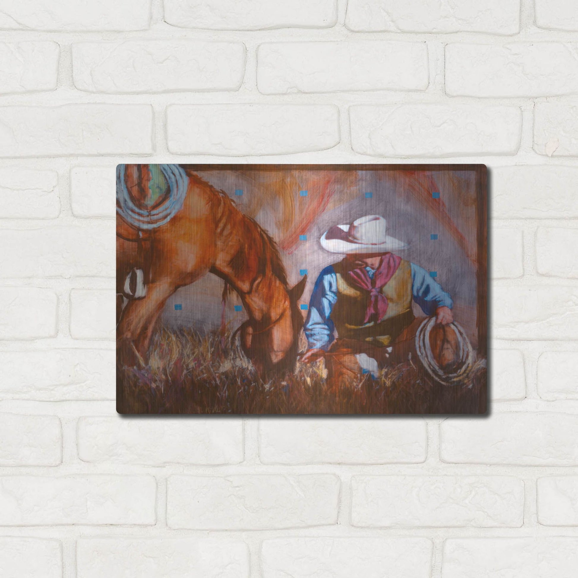 Luxe Metal Art 'A Single Moment' by J. E. Knauf, Metal Wall Art,16x12