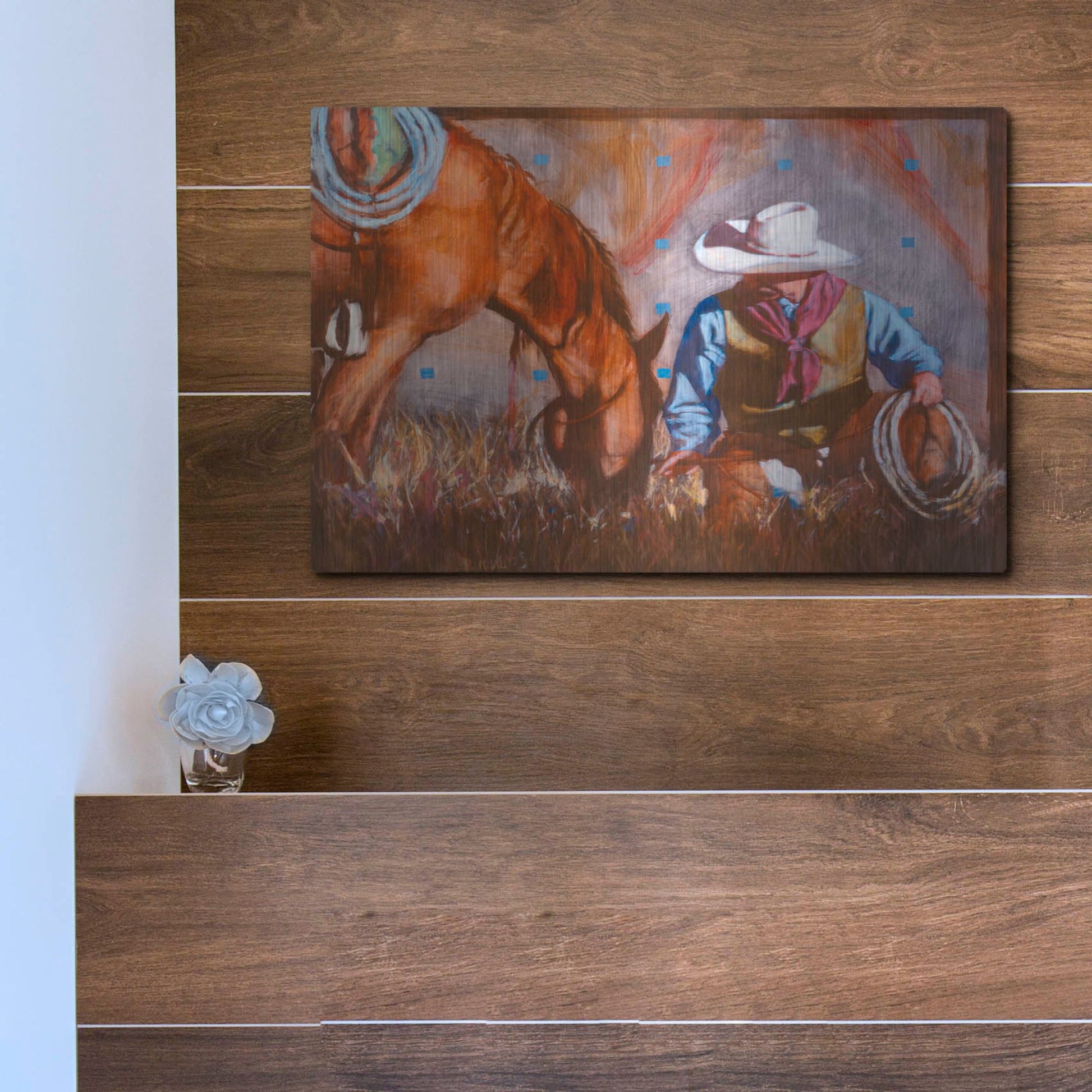 Luxe Metal Art 'A Single Moment' by J. E. Knauf, Metal Wall Art,16x12