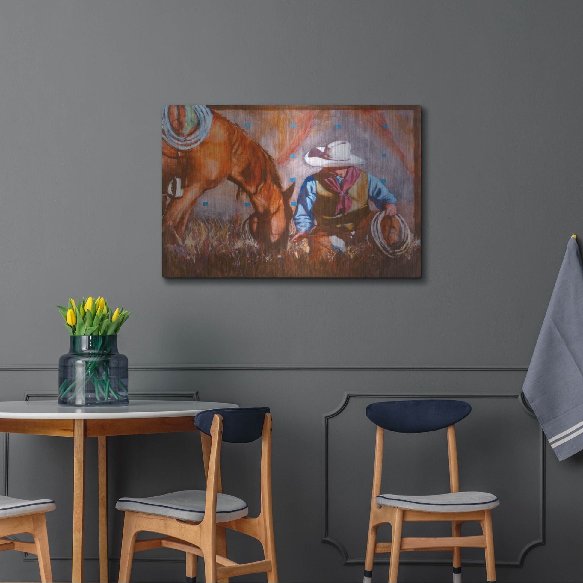 Luxe Metal Art 'A Single Moment' by J. E. Knauf, Metal Wall Art,36x24