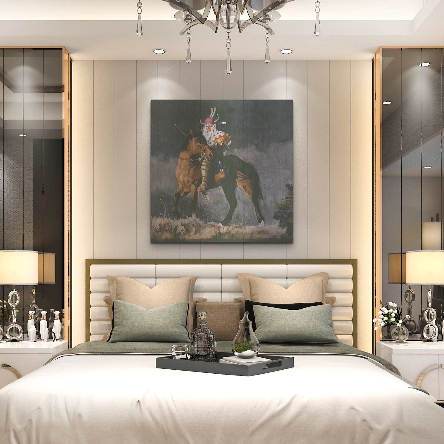 Luxe Metal Art 'Hill Top 2' by J. E. Knauf, Metal Wall Art,36x36