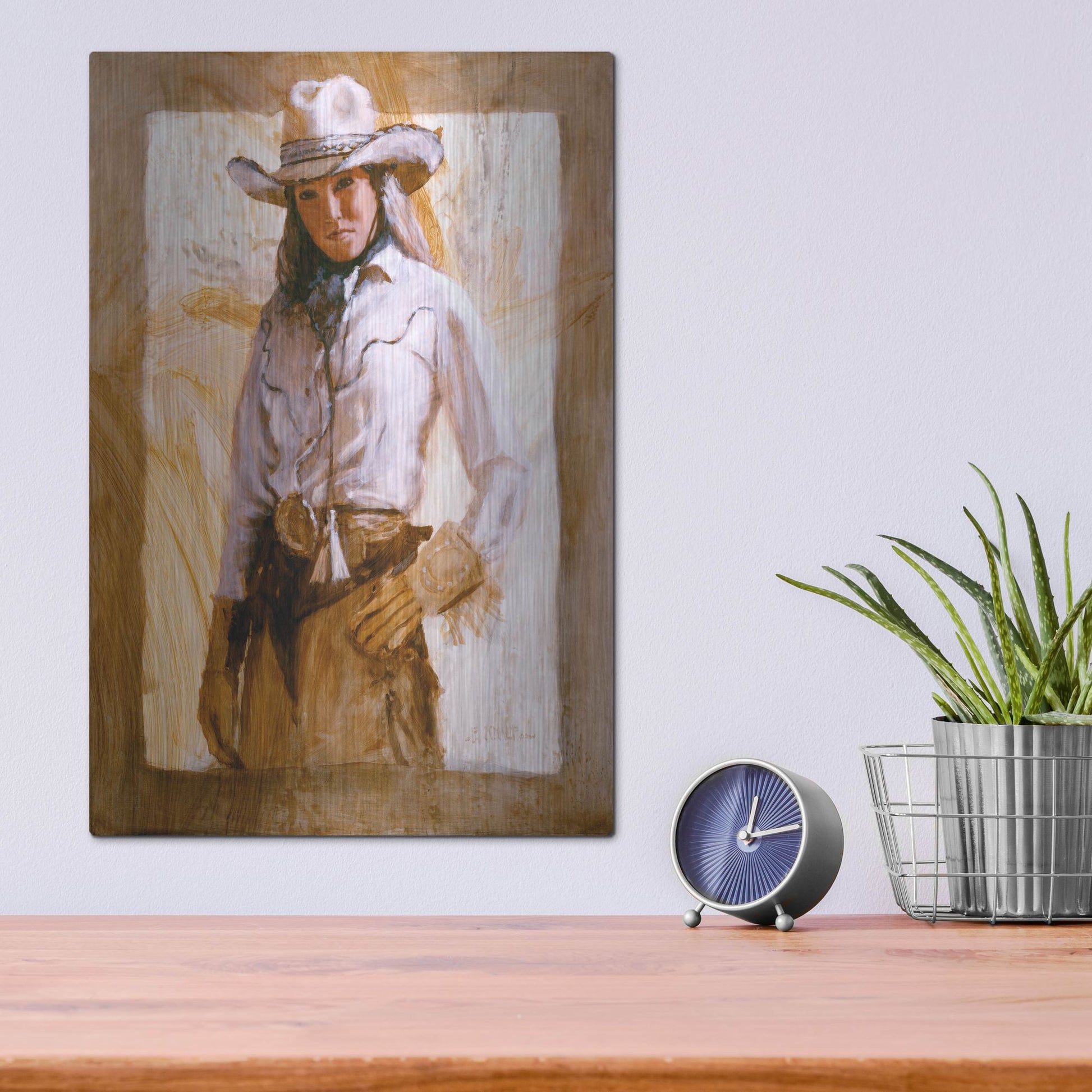 Luxe Metal Art 'I'Ll Count To Three' by J. E. Knauf, Metal Wall Art,12x16