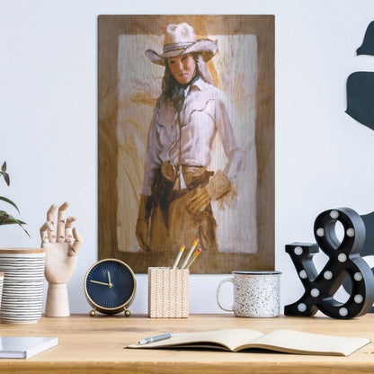 Luxe Metal Art 'I'Ll Count To Three' by J. E. Knauf, Metal Wall Art,12x16