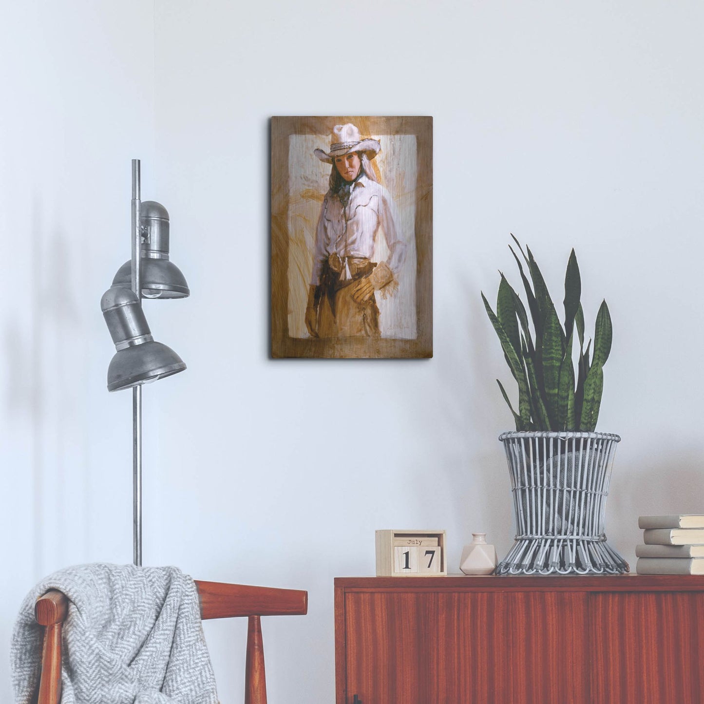 Luxe Metal Art 'I'Ll Count To Three' by J. E. Knauf, Metal Wall Art,16x24