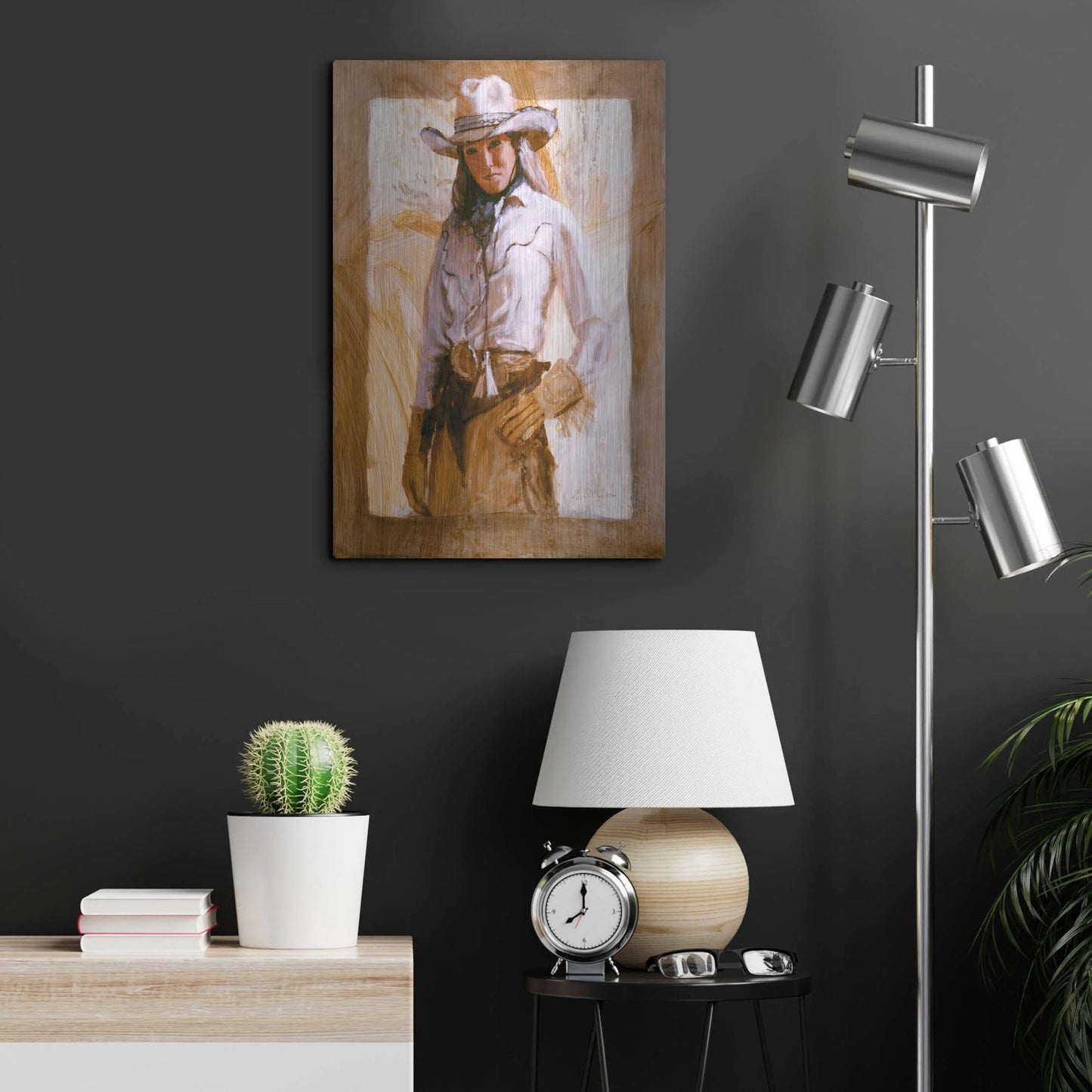 Luxe Metal Art 'I'Ll Count To Three' by J. E. Knauf, Metal Wall Art,16x24