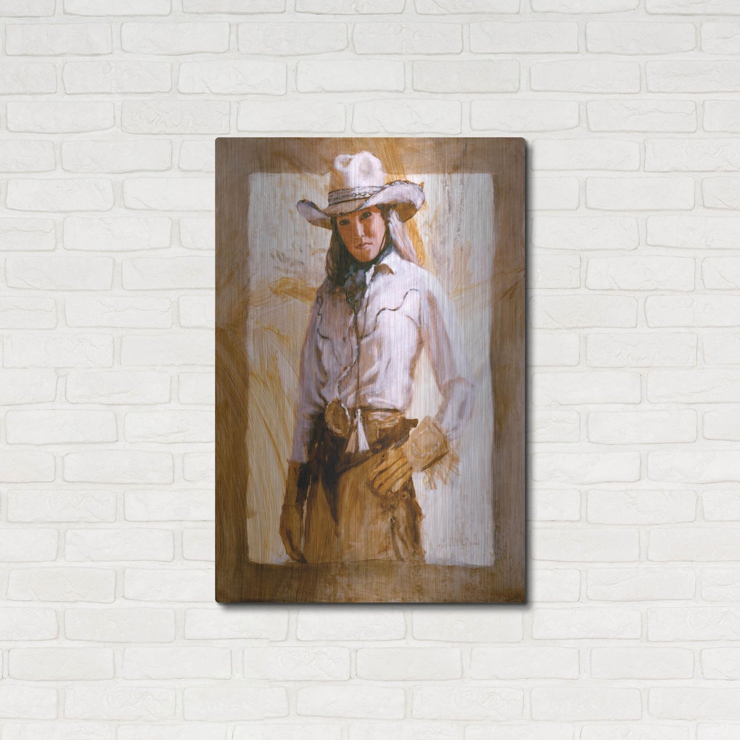 Luxe Metal Art 'I'Ll Count To Three' by J. E. Knauf, Metal Wall Art,24x36