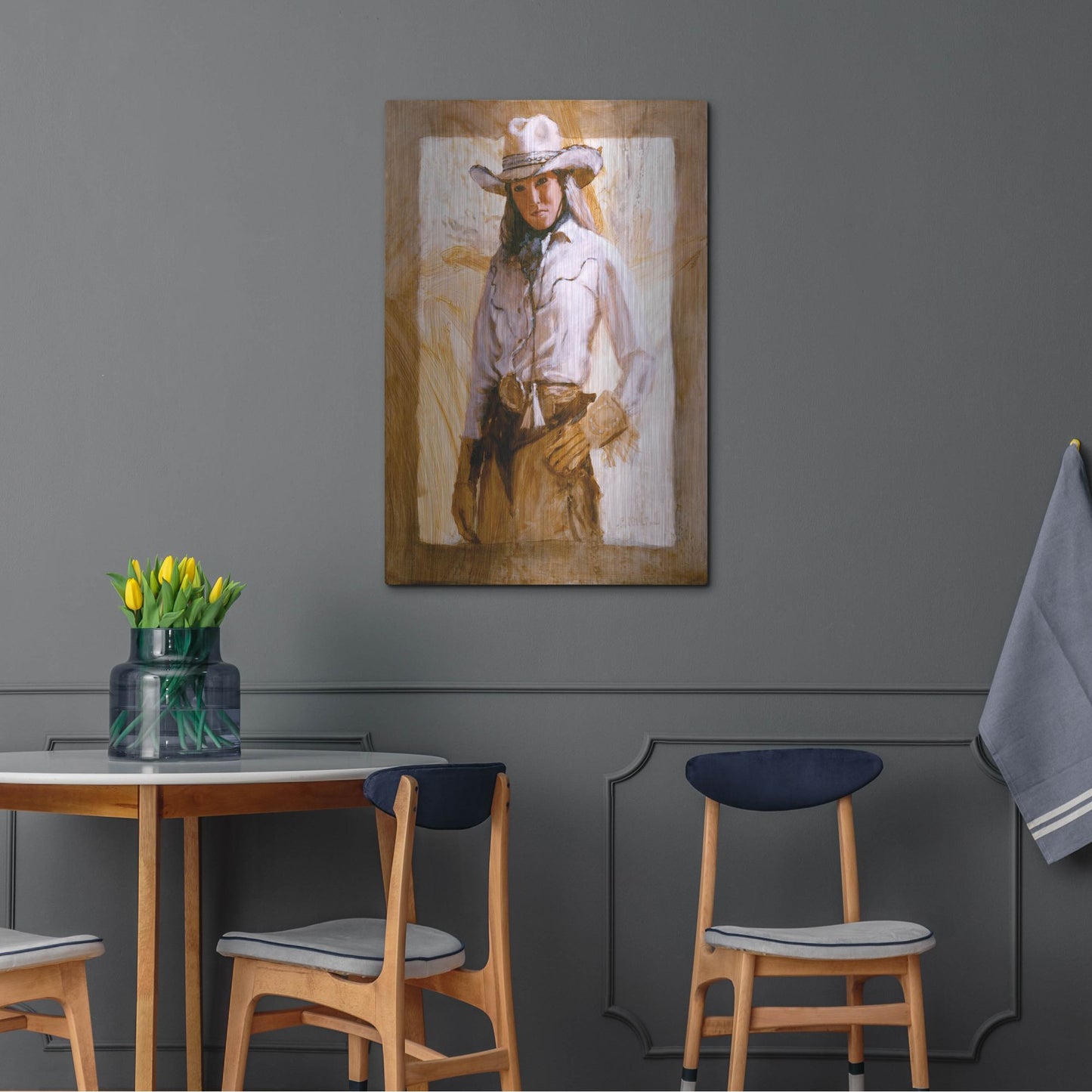 Luxe Metal Art 'I'Ll Count To Three' by J. E. Knauf, Metal Wall Art,24x36