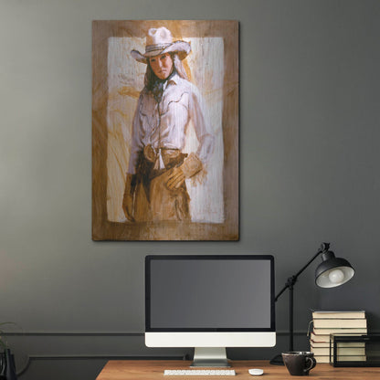 Luxe Metal Art 'I'Ll Count To Three' by J. E. Knauf, Metal Wall Art,24x36