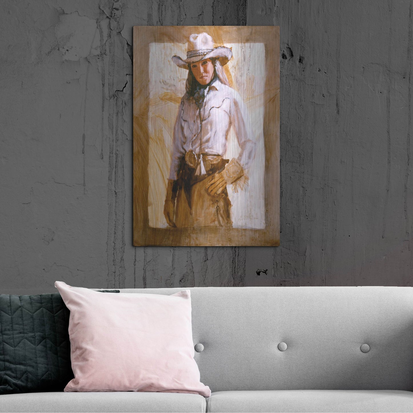 Luxe Metal Art 'I'Ll Count To Three' by J. E. Knauf, Metal Wall Art,24x36