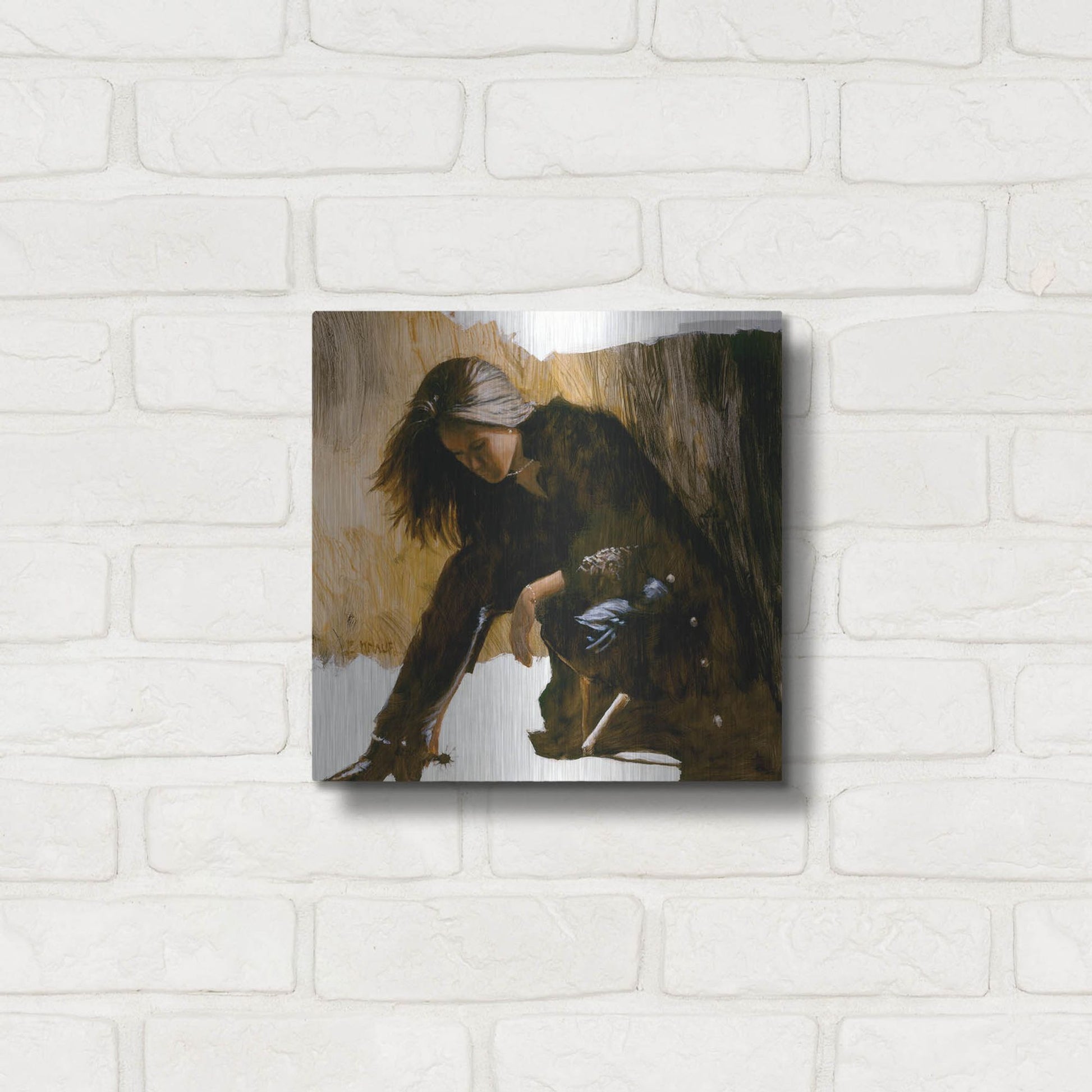 Luxe Metal Art 'Spur' by J. E. Knauf, Metal Wall Art,12x12