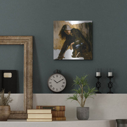 Luxe Metal Art 'Spur' by J. E. Knauf, Metal Wall Art,12x12