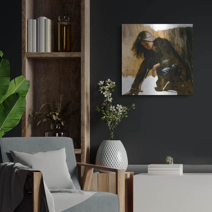 Luxe Metal Art 'Spur' by J. E. Knauf, Metal Wall Art,24x24