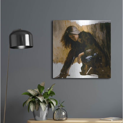 Luxe Metal Art 'Spur' by J. E. Knauf, Metal Wall Art,24x24